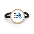 thumbnail image 1 of Deportes de invierno como el fitness equilibrado Cinta para el pelo de metal plateado y tocado de goma, 1 of 3