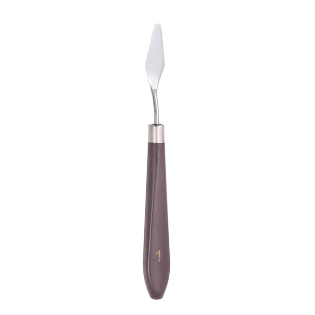 No.1 Paleta Cuchillo 12mm Cuchillo Ancho Plástico Mango Inoxidable Acero Pintura Mezcla Rascador Palé Cuchillo Espátula para Óleo Acrílica Pintura