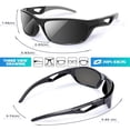 thumbnail image 3 of Gafas de sol RIVBOS Polarized Sports Tr90 Frame RB831, color negro y gris, 3 of 6