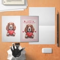 thumbnail image 4 of Happy Valentine's Day Cocker Spaniel Brings Love Heart 5x7in Folded Greeting Card Cockers Dog Lover Gifts Single Note Card with Envelope - 02028, 4 of 5