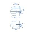 thumbnail image 4 of Tange Seiki Falcon FL250C 1" Sealed Bearing Old School Threaded , Black #TAST2987, 4 of 4