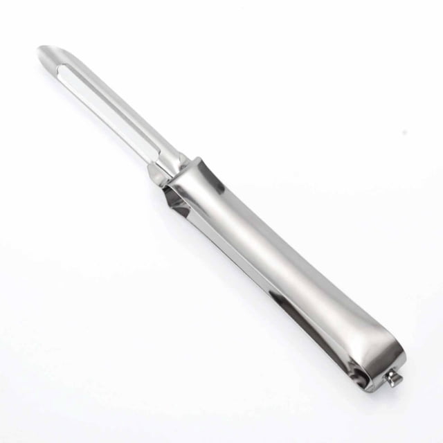 Pelador de acero inoxidable para verduras, frutas, patatas y zanahorias. Herramienta de cocina con mango ergonómico para pelar sin esfuerzo.