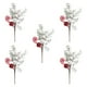 thumbnail image 4 of 5 piezas de ramas de Navidad, ramas de de Navidad, árboles de flores artificiales encantadores y decorativos para familiares y conocidos, 4 of 8