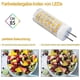 thumbnail image 2 of 4 Pack 9W GY6.35 Base LED Bulb AC/DC 220V Warm White 3000K Equivalent to 9W Halogen Replacement Bulb [Energy Class A+], 2 of 5