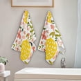 thumbnail image 4 of GZHJMY Lemon Soft Hand Towels, 2 Pcs Absorbent Bath Towel Decorative Fingertip Towels for Bathroom Gym Spa Hotel Beach Swimming Pool,14.4"x 28.3", 4 of 7
