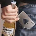 thumbnail image 2 of TOPTHEROAD 100 Pcs Destapador de Cerveza, Abridores de Botellas de P&oacute;ker, Abrebotellas Plano de Acero Inoxidable para Recuerdos de Boda, Regalos de Bautizo, Bar y Restaurante (100), 2 of 8