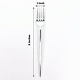 thumbnail image 2 of BalsaCircle 24 Silver 8" Heavy Duty Plastic Forks Disposable Wedding Cutlery, 2 of 7