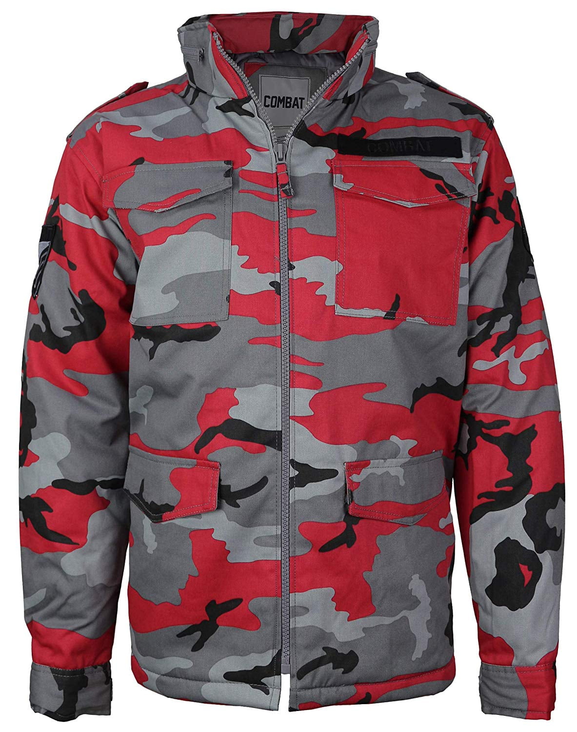 Combat Combat Men's Tactical Heavyweight Hooded Quilted Camo Hunting