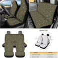 thumbnail image 7 of Qpednta 15Pcs Dark Camo Bow Seat Covers Set with Steering Wheel Cover, Includes Seat Belt Pads, Trash Can, Air Vent Pouch, Rear View Mirror Cover, Coasters, Keychain, Universal Fit, Accessories, 7 of 7