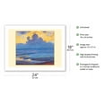 thumbnail image 2 of By the Sea - From an Original Color Painting by Piet Mondrian c.1909 - Bamboo Fine Art 290gsm Paper Print (Unframed) 18x24in, 2 of 4