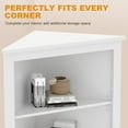thumbnail image 4 of EDTara Freestanding Rattan Corner Cabinet, Adjustable Shelves Storage Unit for Bathroom, Dining Room, or Pantry, 4 of 9