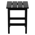 WestinTrends Outdoor Black Side Table, All Weather Poly Lumber
