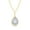 Vermeil, variant on AFFY Solitaire Pendant Necklace for Women | 1/2 Carat Round Lab Created Moissanite Miracle Set Infinity Chain Necklaces | 14K White Gold Over Sterling Silver Jewelry Gift For Her(0.50 Cttw)