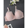 thumbnail image 6 of LJVOGUES Women's Lace Sheer Bras Plus Size Full Coverage Sexy Plunge Underwire Bra for Heavy Breast, 6 of 10