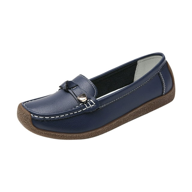 Lenago Chaussures pour Femmes Hey Dudes Chaussures pour Femmes Mode Décontractée Printemps et Été Style Confortable Couleur Unie Respirant Bout Rond Bout Fermé Chaussures Plates Décontractées Chaussures pour Femmes