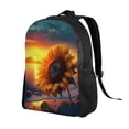 thumbnail image 2 of Disketp Sunset Coast Sunflower Mochila Unisex de Apertura Lateral Completa, Mochila para Laptop para Escuela, Trabajo y Viajes, 2 of 8