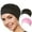 Black/Light Pink, variant on Beemo Swim Bathing Cap Turban Polyester for Women & Girls - Black