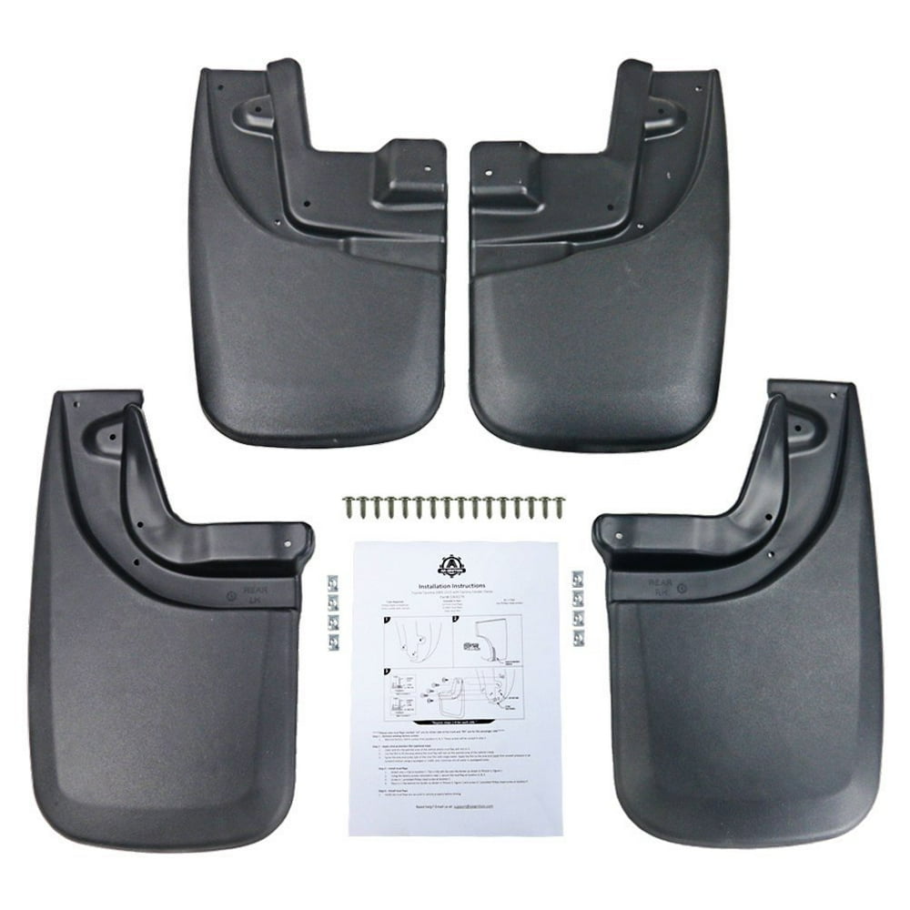Premium Heavy Duty Mud Flaps Set of 4 Splash Guard Flaps For Toyota