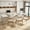 White, variant on Multifunctional extendable console table, Walnut