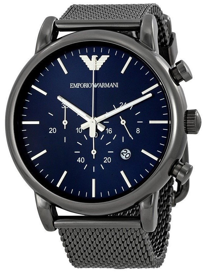 Emporio Armani Men's Chronograph Gunmetal Classic Dress Watch AR1979 - image 3 of 6