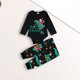 thumbnail image 3 of Familia Padre Niño Vestido Casual Dinosaurio Impreso Cintura Elástica Ropa de Dormir Traje Hugtrwg Para estrenar, 3 of 9