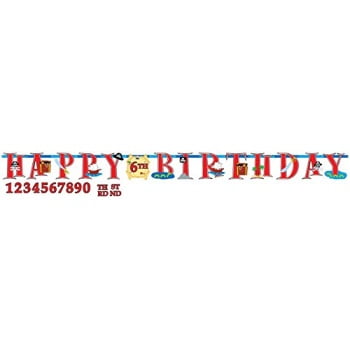 Pirate Party 'Pirates Treasure' Jumbo Letter Banner Kit (1ct)