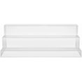 thumbnail image 2 of CiaoHER Large Acrylic Wine Liquor Bottle Rack 3 Tier Clear Countertop Riser Display for Bar Coffee Leisure Station Retail Store Shop Grocery Collection Organizer Stand (20''-1pack), 2 of 8