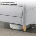 thumbnail image 6 of Ktaxon Loveseat Sofa with Side Bags 47" 2-Seat Small Couch with Wood Legs for Living Room Bed Room Light Gray, 6 of 10