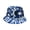 Blue, variant on All Season Minimalist Bucket Hat Soft Cotton UV Shield Foldable Packable Fisherman Hat for Outdoor Sports Vacation