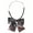 Red Black, variant on INSPIRE CHIC Women's Plaid Bow Ties Elastic Band Pretied Bowties for Casual Red Beige One Size