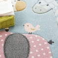 thumbnail image 6 of SAFAVIEH Carousel Kids Taneka Animals at Play Area Rug, Blue, 6'7" x 9', 6 of 7