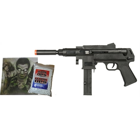 Mini-Uzi SPRING Airsoft Gun 6mm BB Pistol w/ 1000 BBs &