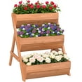 thumbnail image 1 of Outsunny 3 Tier Raised Garden Bed Wooden Elevated Planter Box for Flowers, 1 of 10