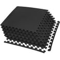 thumbnail image 2 of FlooringInc 3/8" Multipurpose Interlocking Foam Tiles, Playroom, Aerobic, 2"x2", Black, 12 Tiles, 48 Sq/ft, 2 of 8
