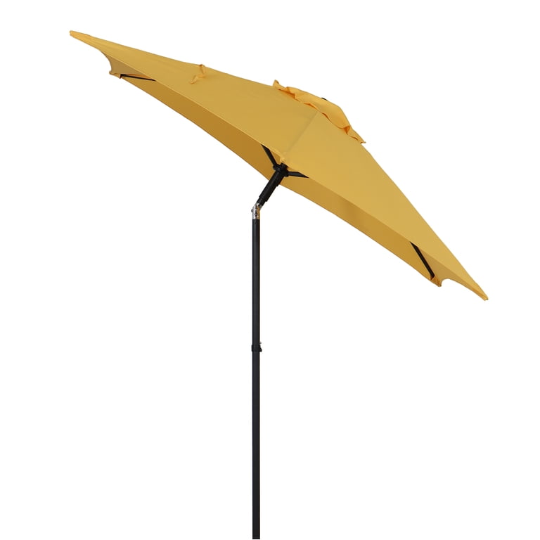 7 1 2 foot patio umbrella yellow Best Choice Products 7.5ft Market with Wavy Trim, Fade-Resistant, Crank & Tilt, Wind Vent a very light Mainstays 7.5ft Yellow Market Patio