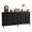 Black, variant on Dresser, Betcozy Storage Organizer with 7 Drawers for Bedroom, Chest of Drawers with Fabric Bins, Sturdy Metal Frame, Wood Tabletop for Guest Room, Closet, Entryway, Nursery, Gray