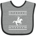 thumbnail image 3 of Inktastic Cowboy Silhouette Team Roping Rodeo Boys or Girls Baby Bib, 3 of 4