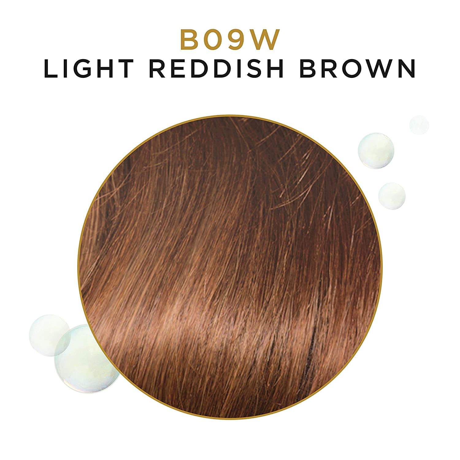 Clairol Professional Beautiful Collection Semi-permanent Hair Color, B09W Light  Reddish Brown, 3 oz 