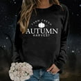 thumbnail image 4 of Fall Sweatshirts for Women 2025 Long Sleeve Crewneck Farm Fresh Autumn Harvest Graphic Sweatshirt Pullover Tops, 4 of 5