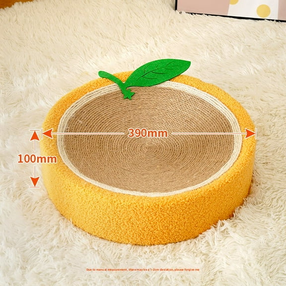 Hand Woven Cat Bed Nest Cotton Linen Cat Scratch Pad for Indoor Cats Sleeping House Naked for Summer Use