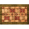thumbnail image 1 of Ahgly Company Indoor Rectangle Abstract Orange Modern Area Rugs, 2' x 3', 1 of 4