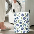 thumbnail image 4 of Blueberries funny Laundry Basket, Laundry Hamper Waterproof Laundry Bag Clothes Hamper Laundry Bin with Handles for Bedroom, Living Room, Kids Room-#, 4 of 5