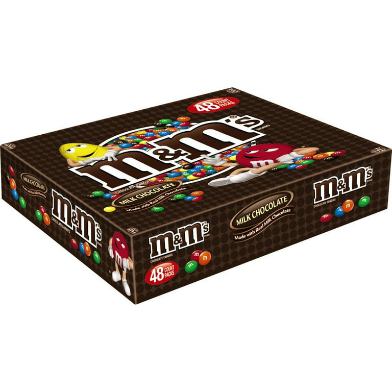 M&M's Milk Chocolate Candy Full Size Bulk Pack (1.69 Oz., 48 Ct