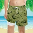 thumbnail image 2 of KKBOTIVE Swim Trunks Beach Shorts for Boys Casual Dinosaur Print Short Pants Kids Stretch Summer Wear ( Army Green Size: 8- ), 2 of 5