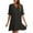 Black(Trending), variant on Mingw Womens Short Sleeve Mini Dress Summer Babydoll T Shirt Skirts for Women Classic Fit Timeless Sundress Tiered Pleated Swing Flowy Loose Beach Casual Smocked ,S,Black