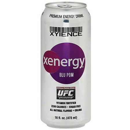 Xyience Blue Pomegranate Energy Drink, 16 oz (Pack of 12)