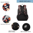 thumbnail image 4 of FORMRS Unisex School Backpack 17" Student Travel Bag with Laptop Compartment, Red Floral, 4 of 7