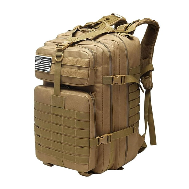 Mochila tactica militar de gran capacidad de 50L para hombres mochila impermeable para exteriores mochila para senderismo Camping bolsas de Marron claro Cola mochilas tacticas militares Walmart en lin...