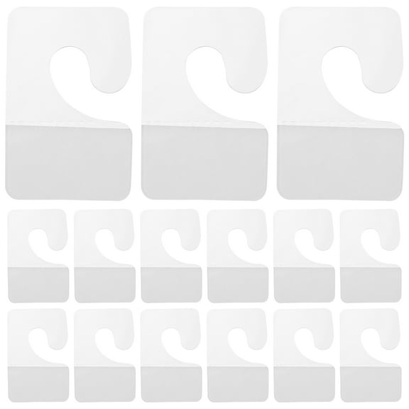 OUNONA 200 Pieces Clear Self-Adhesive Tab Hooks for Retail Store Pegboard Display Hangers, and Easy to Use