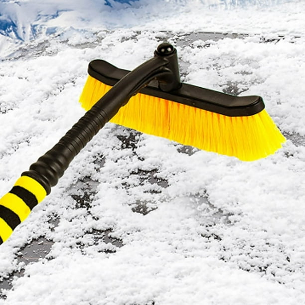 Grattoir à Glace Et Brosse à Neige 2 En 1 Télescopique – Gratte-Givre Voiture Amovible, Extra Long Avec Poignée Confortable Pour Pare-Brise Et Vitres